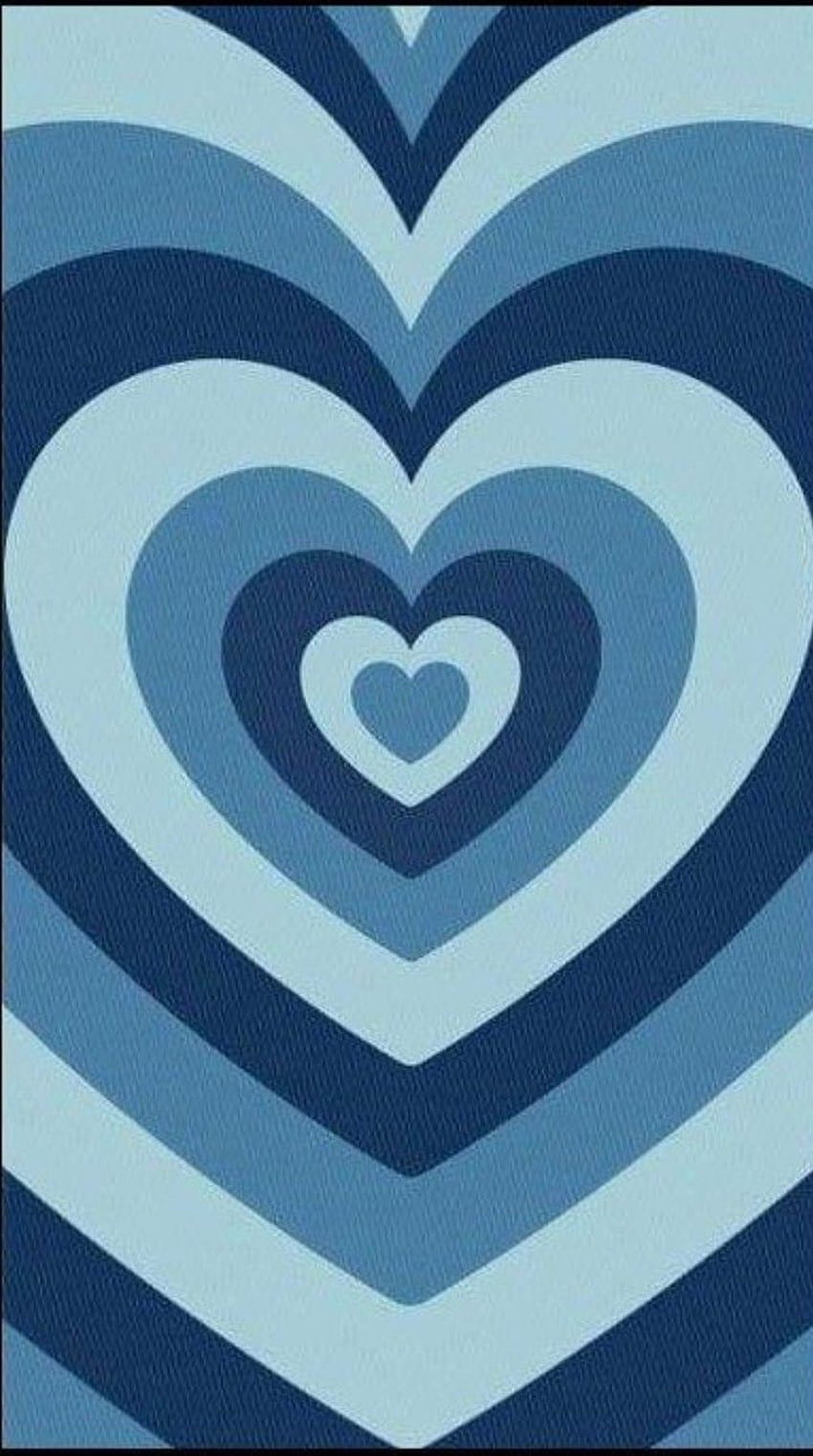 blue heart aesthetic HD phone wallpaper