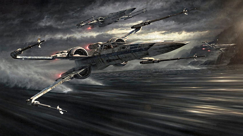 스타워즈 에피소드 The Force Awakens X Wing 삽화 By Jerry HD 월페이퍼