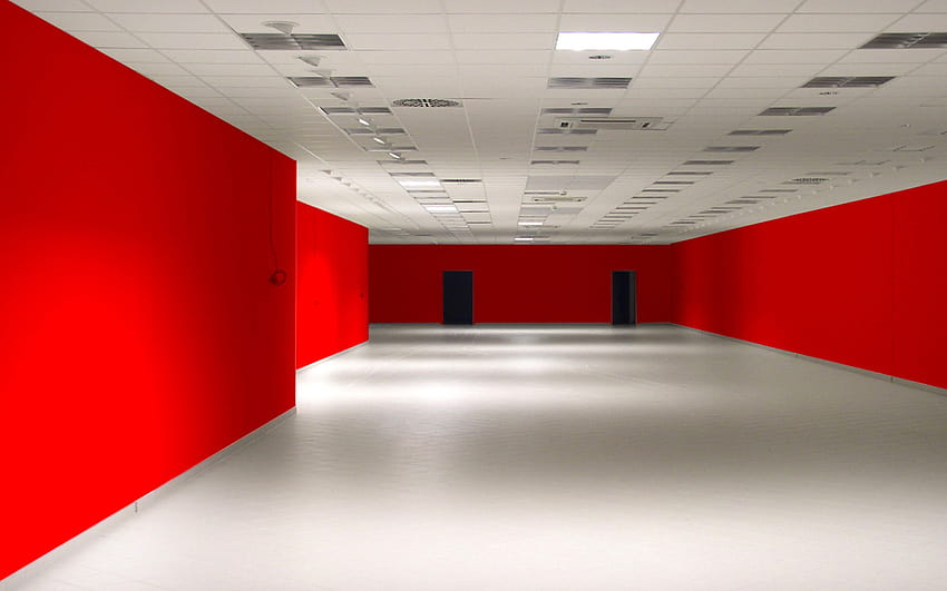empty office ,wall,room,interior design,floor,door HD wallpaper