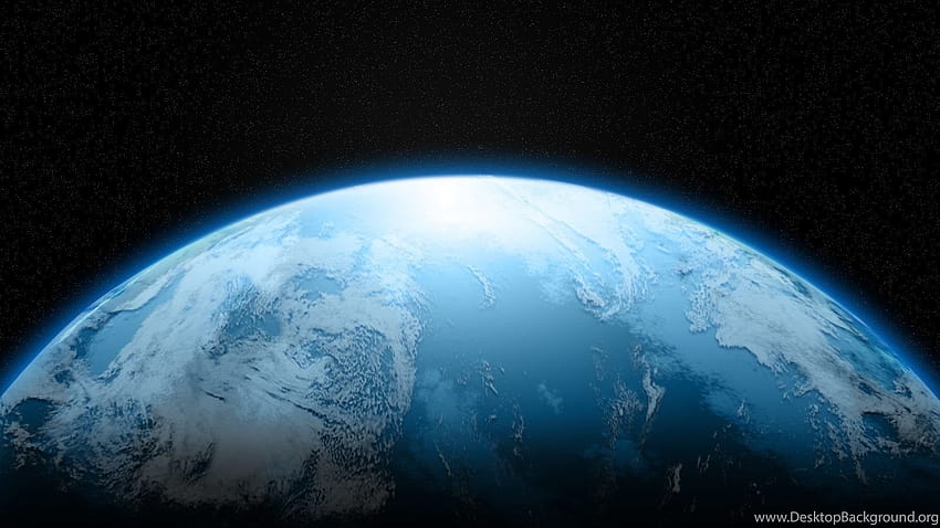 Belo planeta Terra, meio planeta papel de parede HD