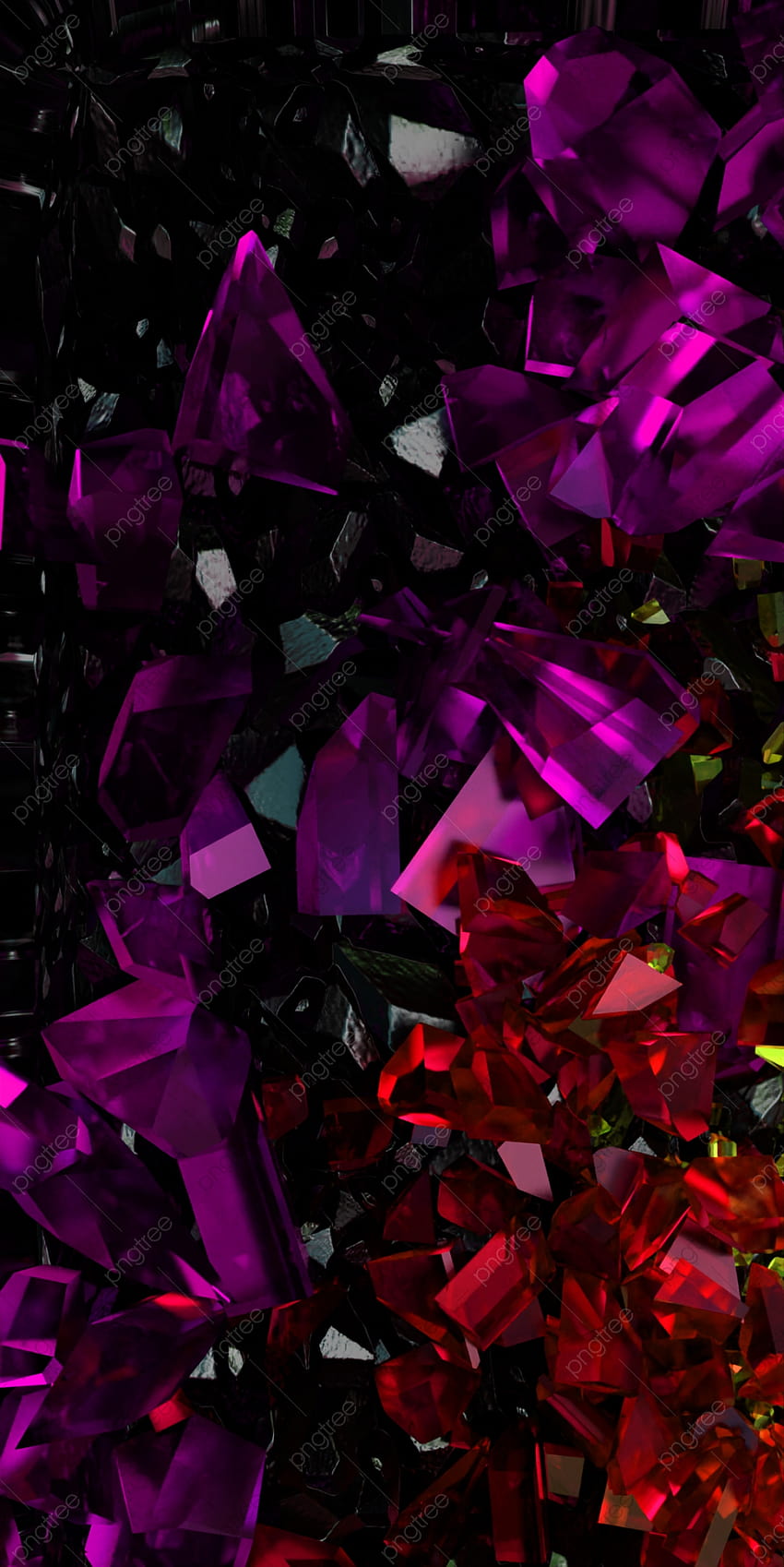 Crystal Backgrounds With Red Purple Gems, Futuristic, Luxury, Diamond Backgrounds for, red crystal HD phone wallpaper