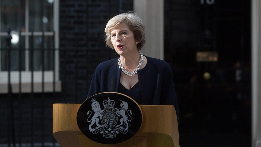 Theresa May, un anno dopo essere diventata primo ministro del Regno Unito Sfondo HD
