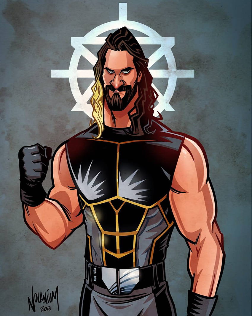 WWE Seth Rollins by Lxkky, wwe cartoon HD phone wallpaper | Pxfuel