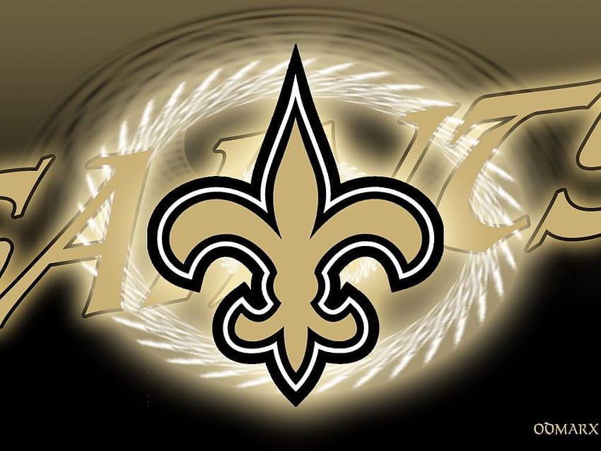 Hintergründe der New Orleans Saints, Logo der Heiligen HD-Hintergrundbild