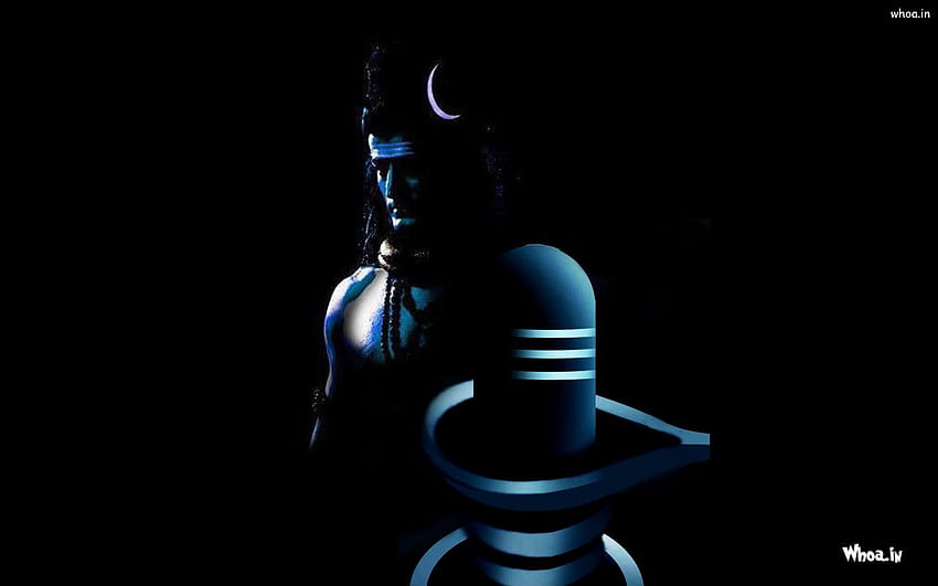 Lord Shiva Face And Shivling With Dark Backgrounds HD wallpaper