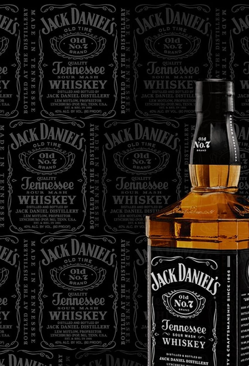 Jack Daniels para iPhone X, 8, 7, 6, jack daniels iphone fondo de pantalla del teléfono