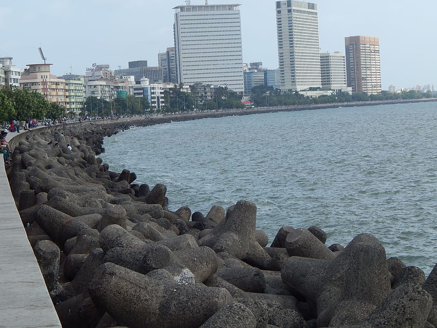 морски запас, Marine Drive, Мумбай HD тапет