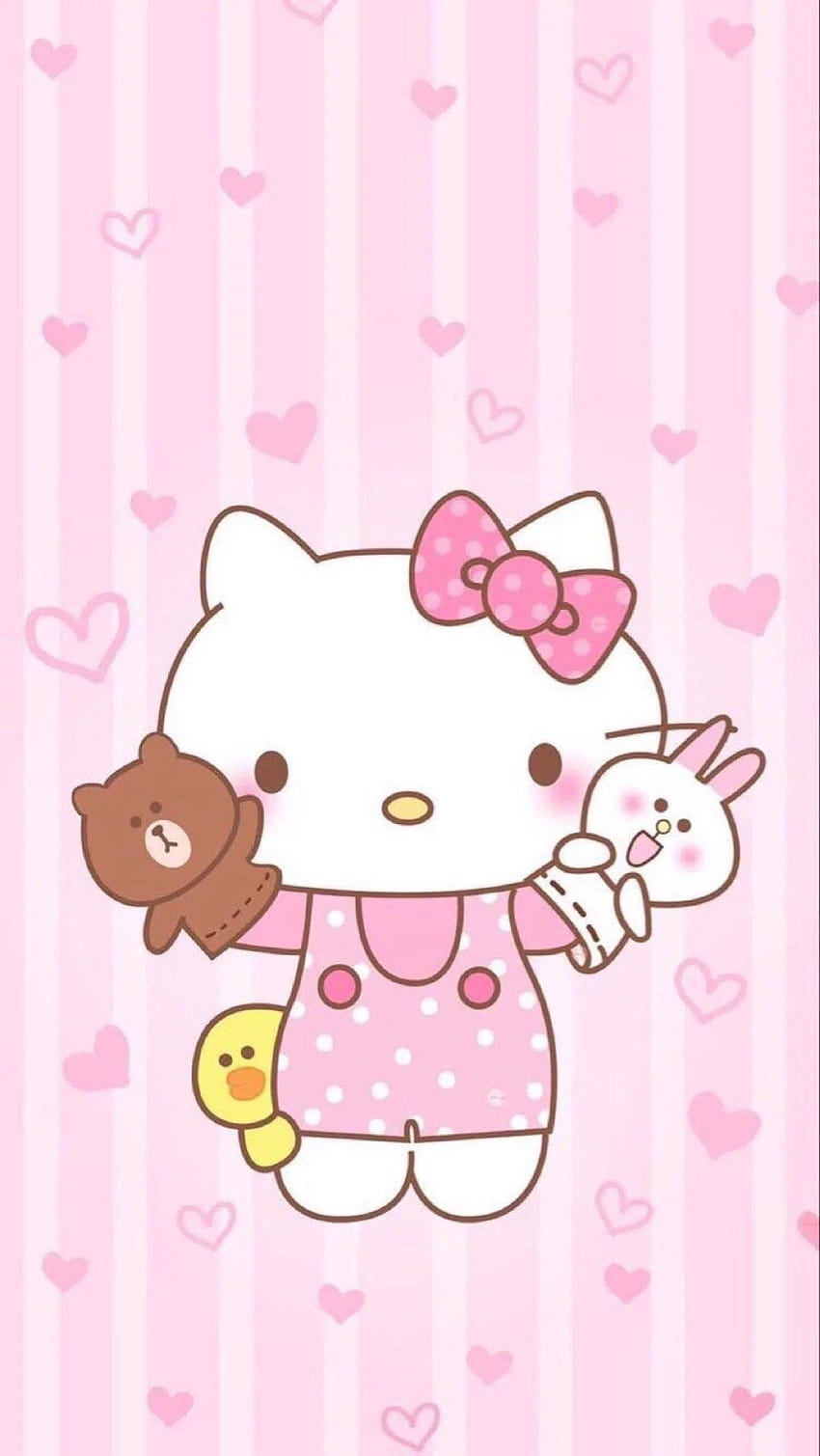 New Ty'ty on Anna Frozen., Bow., Hearts., Love., Magical., Glitters.,  Dream., Chanel. . Hello kitty , Melody hello kitty, Hello kitty, Hello Kitty  Cute HD phone wallpaper