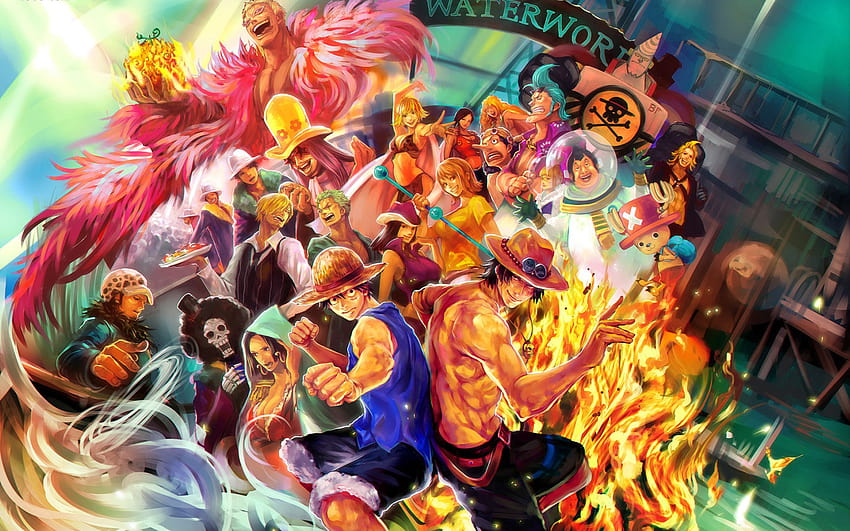 One Piece Wanted, anime one piece e naruto Sfondo HD