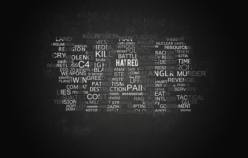 Death, war, black, hatred, pain, words, lie, War, violence HD wallpaper |  Pxfuel