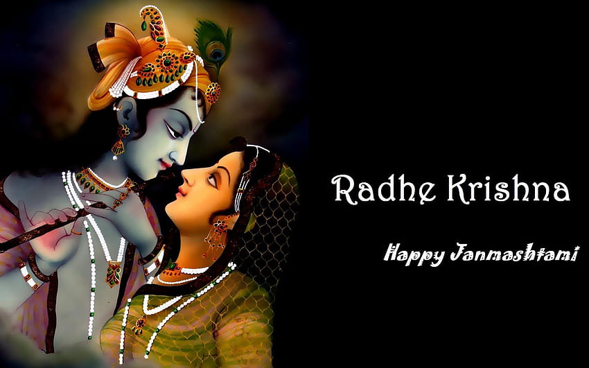 Krishna Janmashtami}* Happy Janmashtami , GIF HD-Hintergrundbild