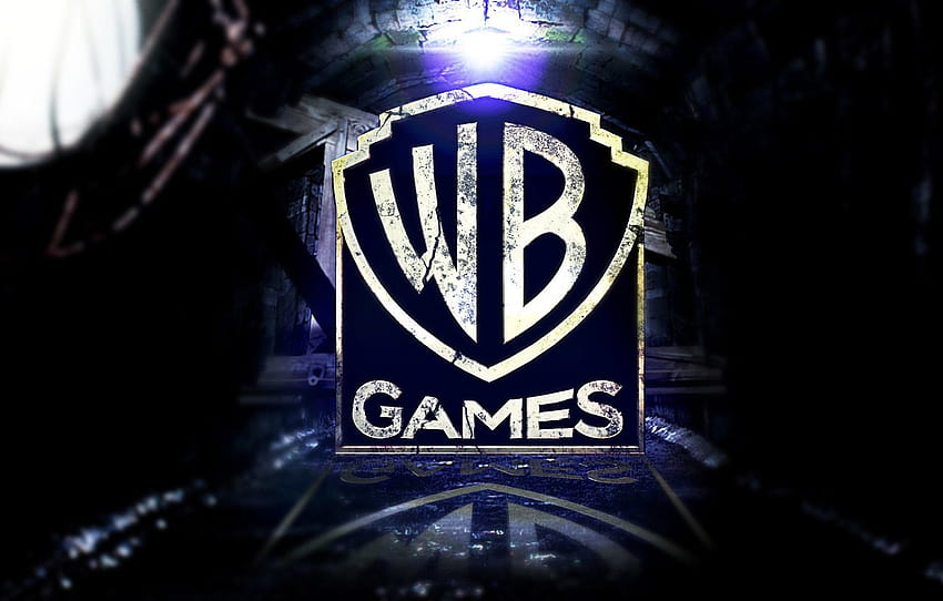 Logo, Warner, WB Games, sección игры, logo de warner bros fondo de pantalla