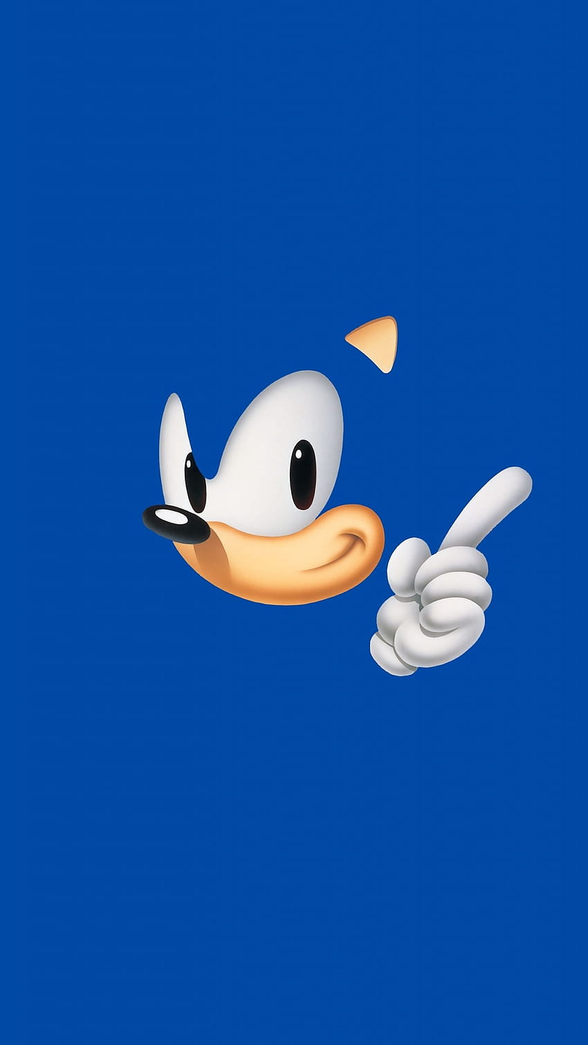 Sonic The Hedgehog, the video game, minimal, art for screen 1440x2560 ...