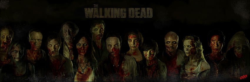 The Walking Dead zombie cast HD wallpaper