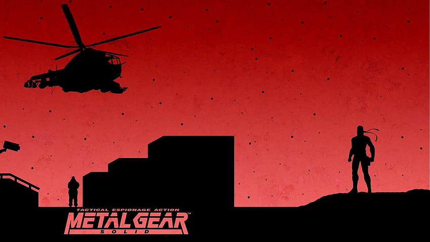 : illustration, red, silhouette, Metal Gear Solid, Metal Gear, darkness, screenshot, computer , font 1920x1080 HD wallpaper