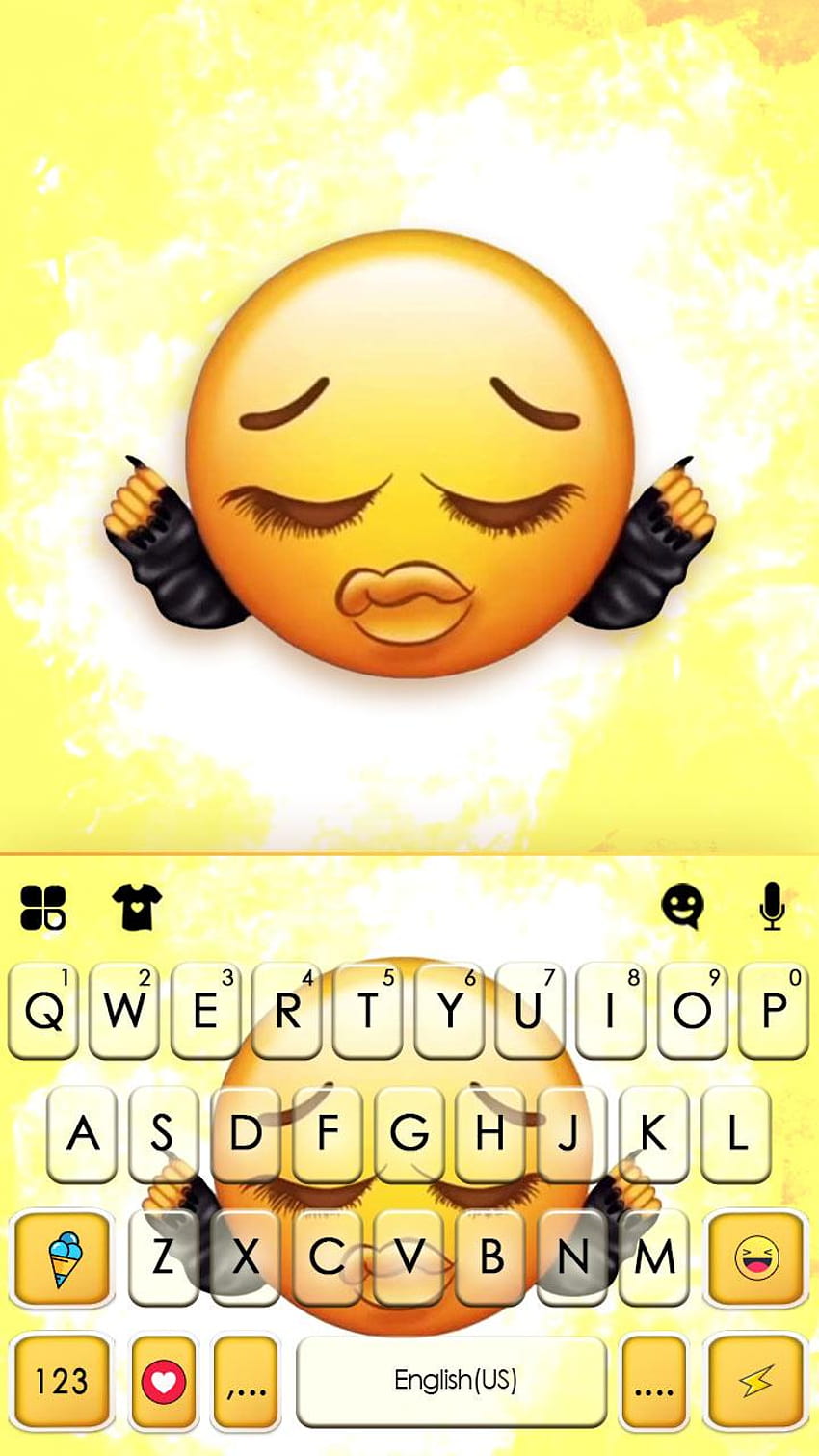 Фонове на клавиатурата Sassy Queen Emoji за Android, смесени емотикони HD тапет за телефон