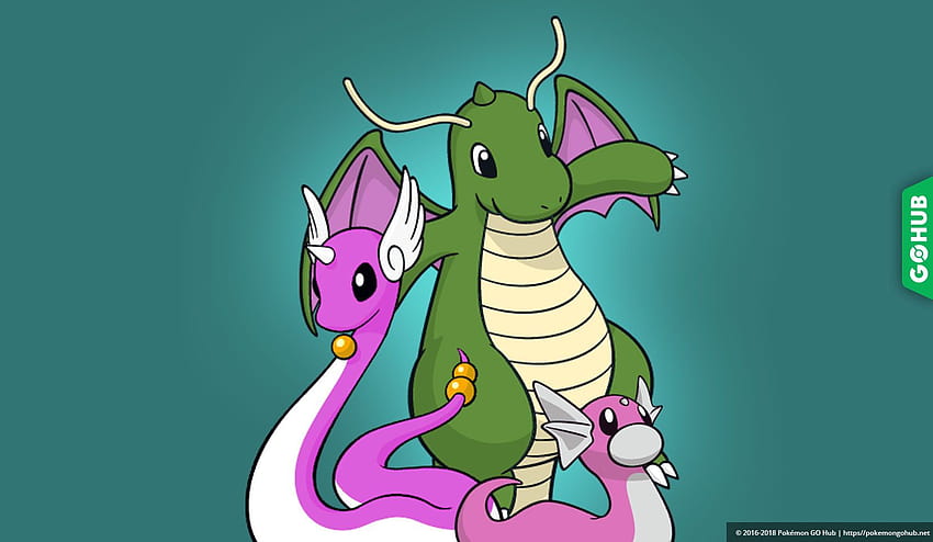 Shiny Dragonite HD wallpaper