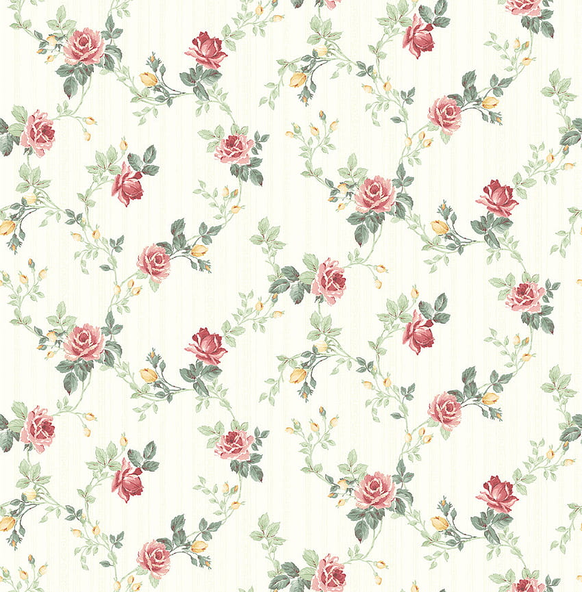 Spring Trail in Classic Rose from the Spring Garden Collecti – BURKE DECOR HD phone wallpaper