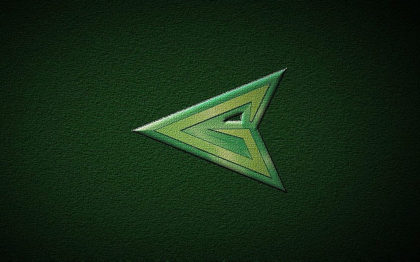 Grünes Pfeil-Logo, Pfeilsymbol HD-Hintergrundbild