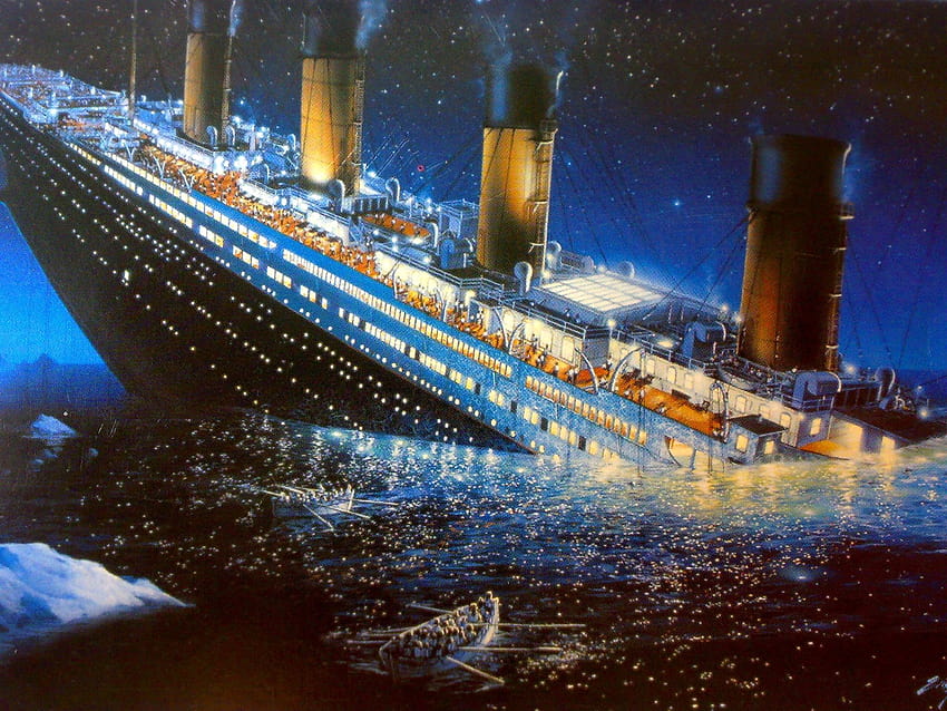 Rms Титаник, титанична развалина HD тапет