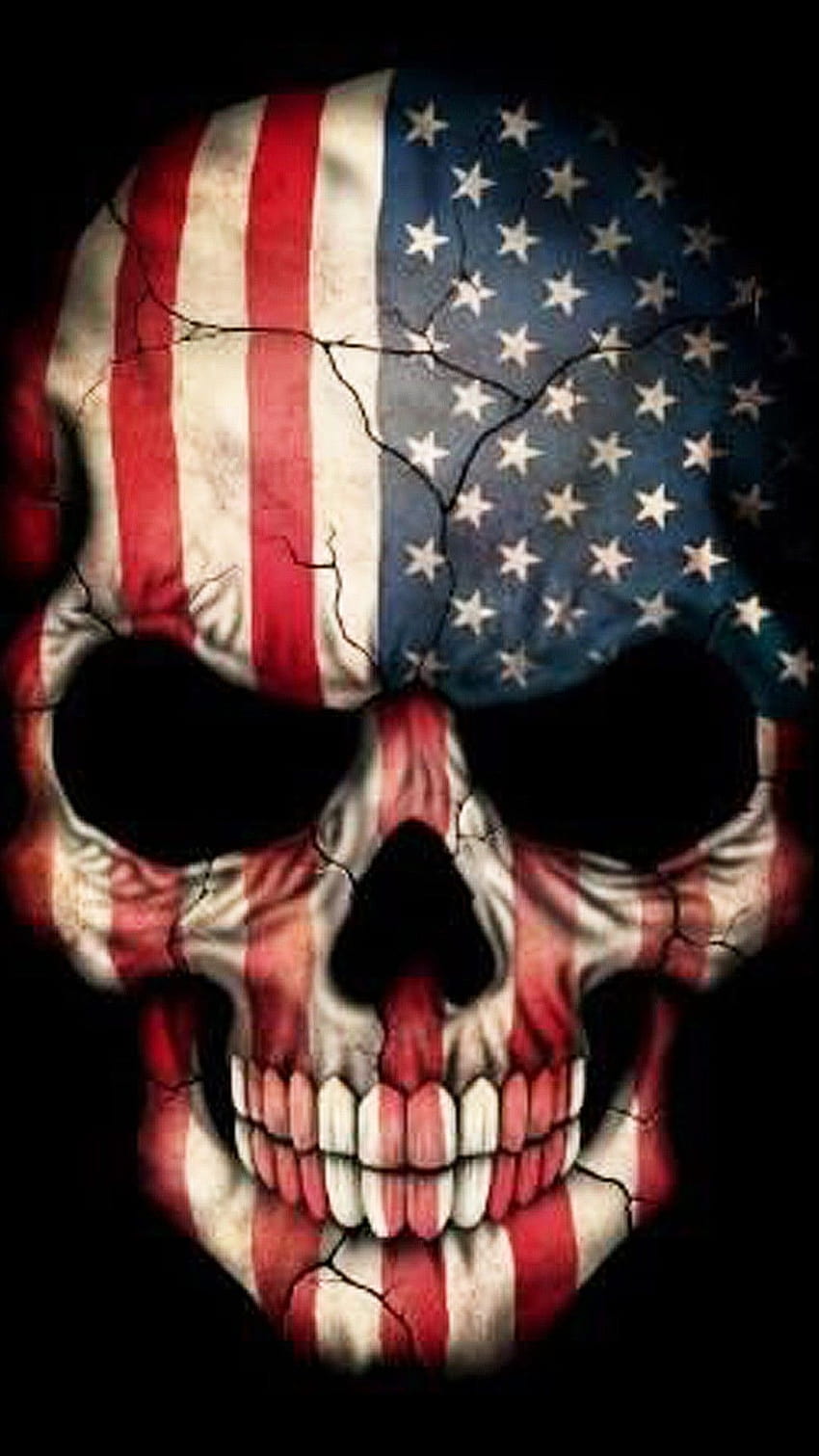 Patriotic Skull, army skull HD phone wallpaper