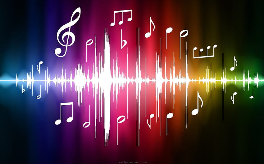 6 Muzyka Fale dźwiękowe Muzyka na żywo, fale Tapeta HD