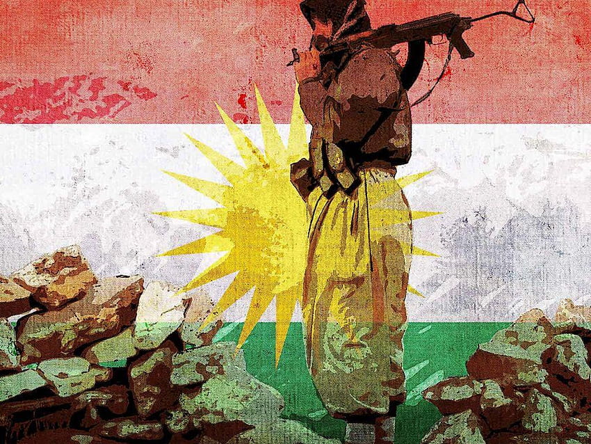 Bandera, Kurdistán, La bandera de Kurdistán, bandera de Kurdistán fondo de pantalla
