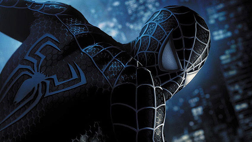Vollständige Spiderman-Gruppe, schwarzer Spiderman-Anzug HD-Hintergrundbild