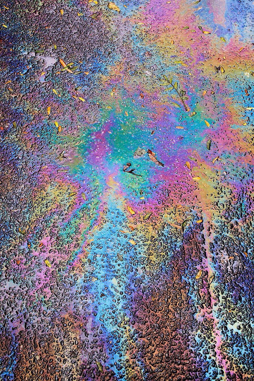 Benzinregenbogen, Ölpest HD-Handy-Hintergrundbild