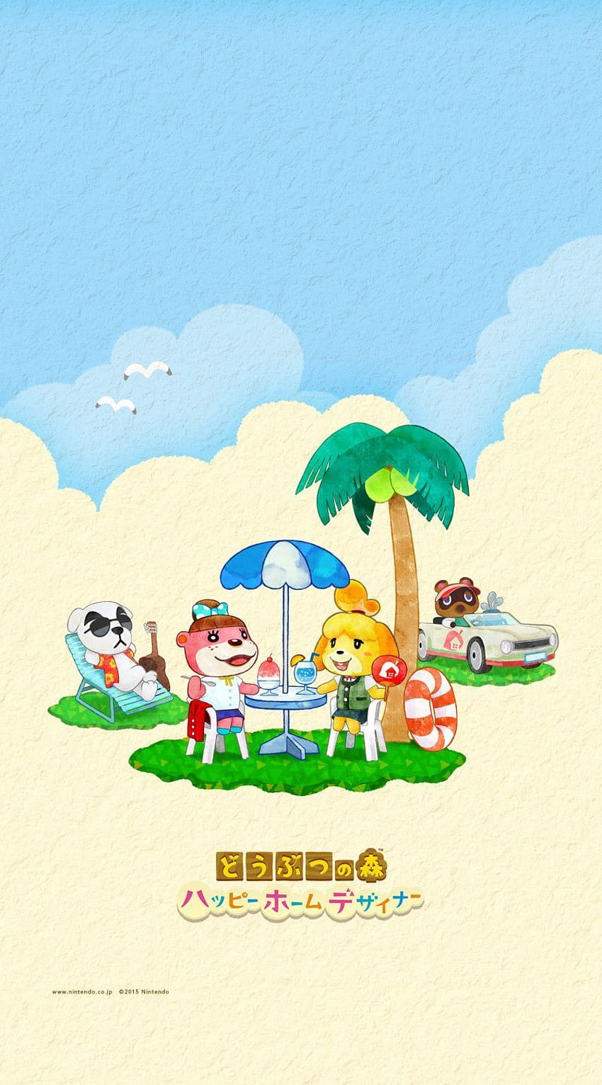 Sevimli yaz Animal Crossing: Nintendo'dan Happy Home Designer, sevimli yaz hayvanları HD telefon duvar kağıdı