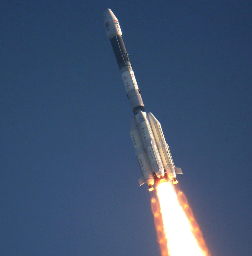 Индийската ракета GSLV се издига в орбита с Next HD тапет за телефон