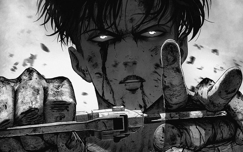 Of Attack On Titan, Levi Ackerman, Shingeki, levi sedih Wallpaper HD