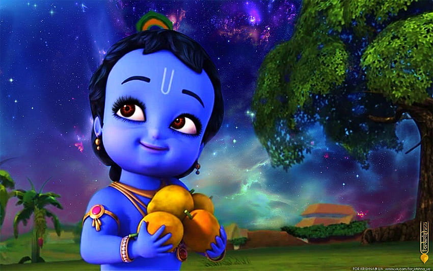 Animated Krishna, little krishna HD wallpaper | Pxfuel