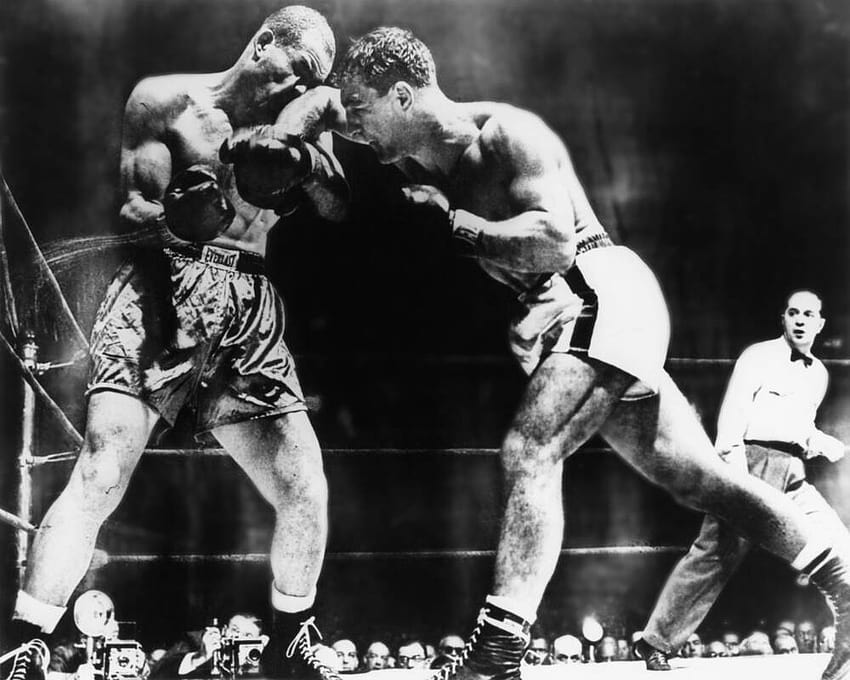 Joe Louis vs. Rocky Marciano in October 1951 HD wallpaper