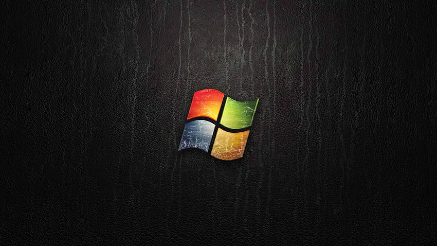 Microsoft Windows Logo Black Backgrounds U, windows retro HD wallpaper