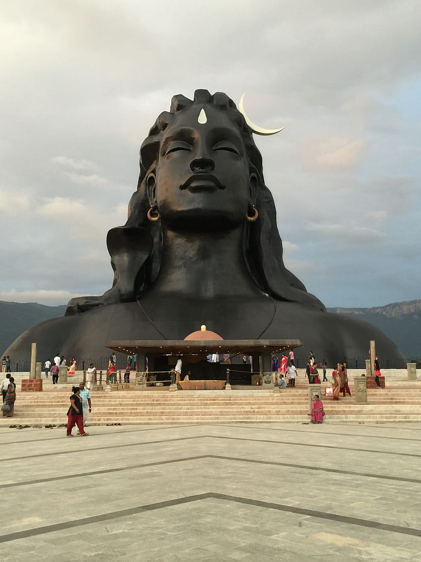 Adiyogi Shiva. Centrum jogi Isha, Tamil Nadu, iPhone adiyogi Tapeta na telefon HD