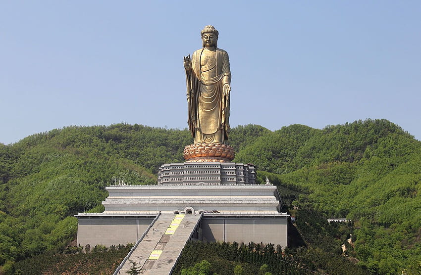 : Le 15 statue più alte del mondo, buddha del tempio primaverile Sfondo HD