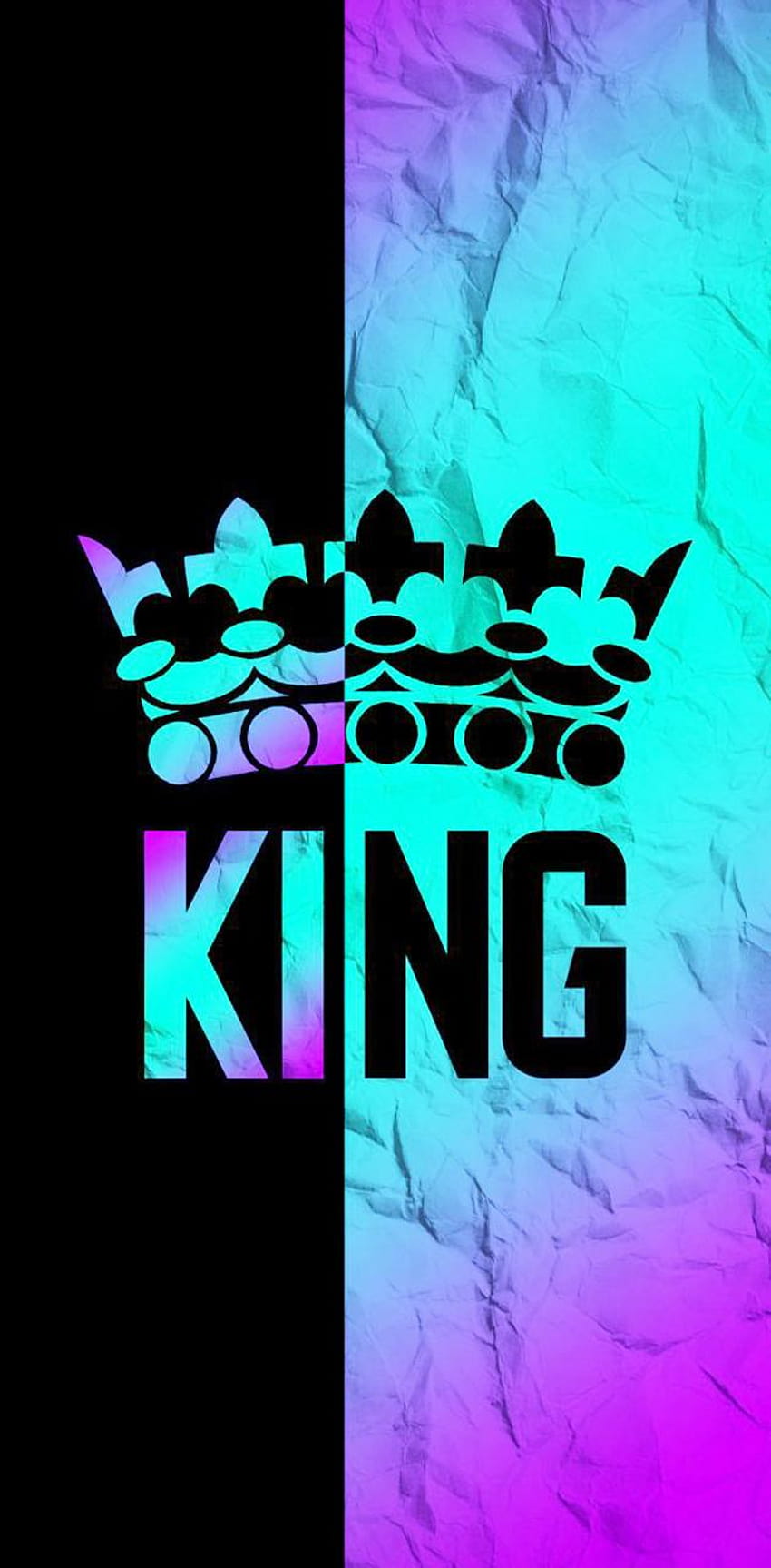 Лого на King от Alone_Vampire, кралски текст HD тапет за телефон