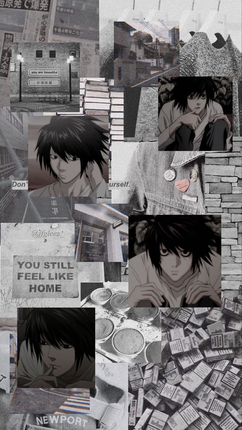 L Death Note Aesthetic Wallpapers  Wallpaper Cave