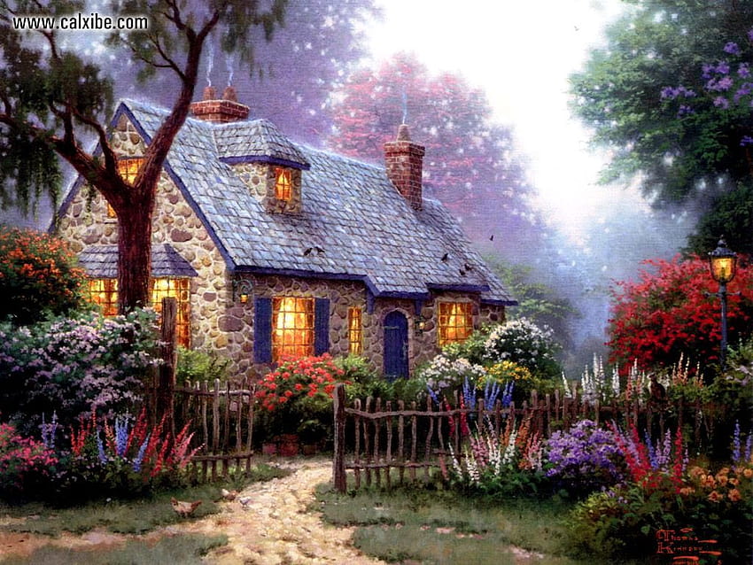 Thomas Kinkade For Beautiful Home HD   Pxfuel   Desktop   Thomas Kinkade For Beautiful Home 