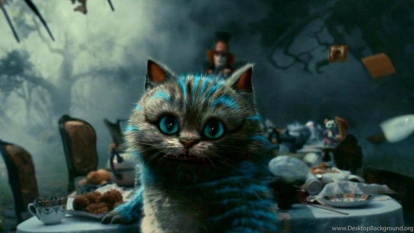 Latar Belakang Kucing Cheshire Wallpaper HD