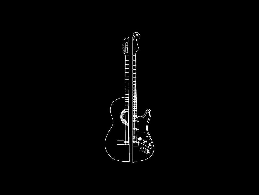 Gibson Logo, logo da guitarra papel de parede HD