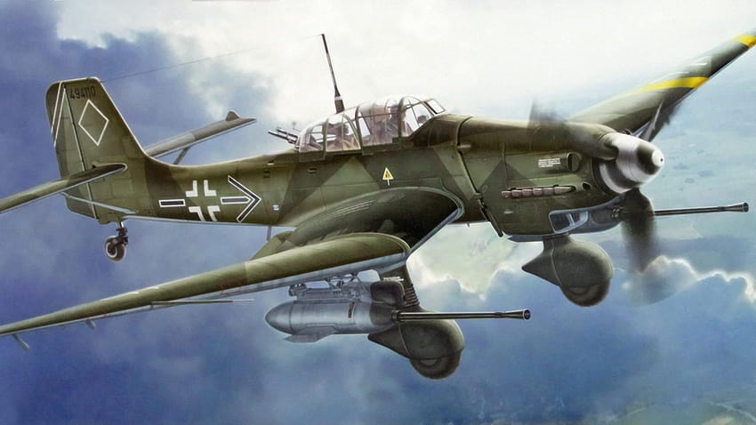 Junkers Ju 87 8, douglas sbd dauntless HD wallpaper