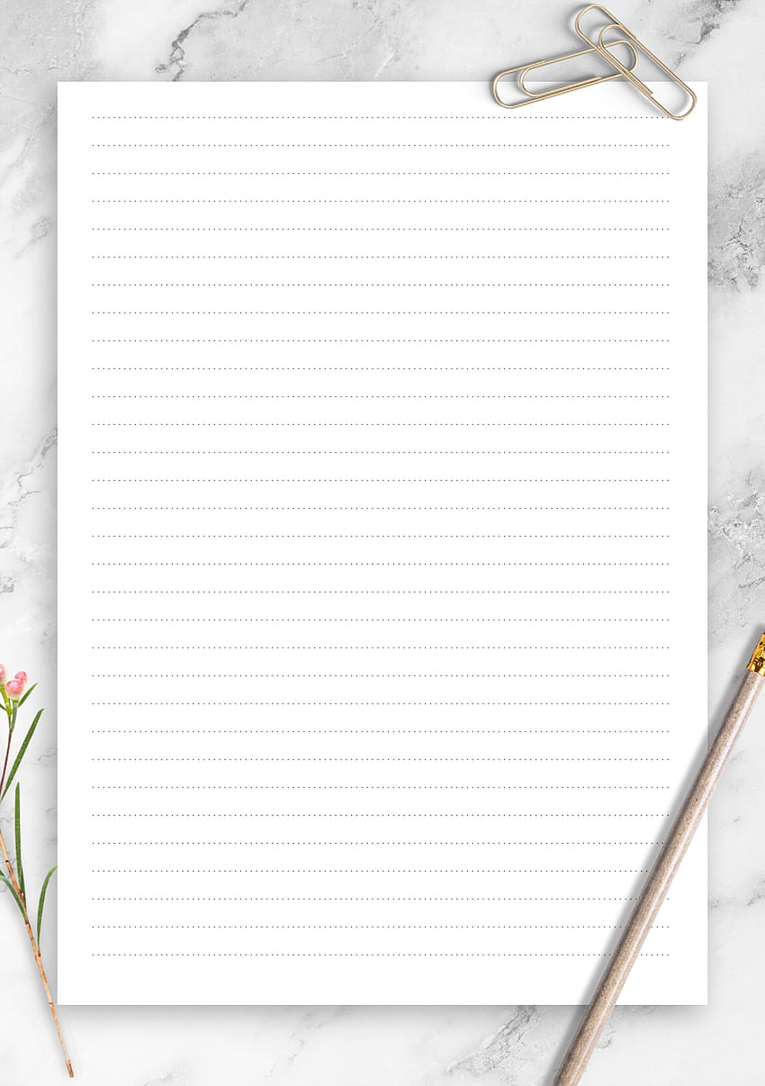 Printable Dotted Lined Paper Template with 6.35 mm line height. Choose page size and downlo… HD phone wallpaper