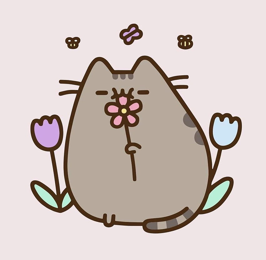 Get ready for spring with Pusheen!!, pusheen cat spring HD wallpaper