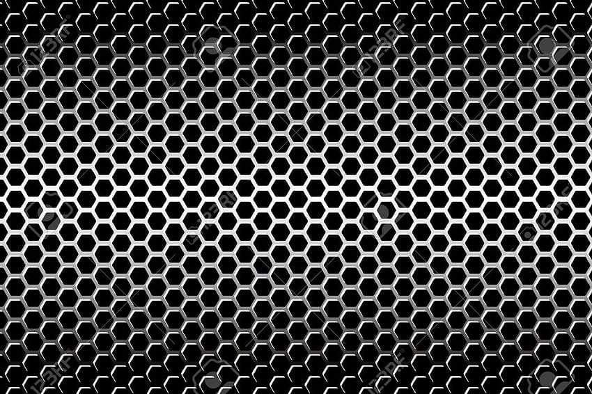 4 Mesh, hexagon metal HD wallpaper