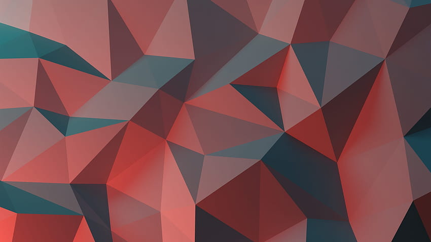 Polygon iPhone multi, love triangle HD wallpaper