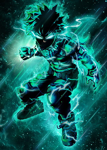 Midoriya, bnha, goku, my hero academia, HD phone wallpaper