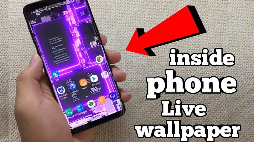 Iphone Inside Of Phone HD wallpaper