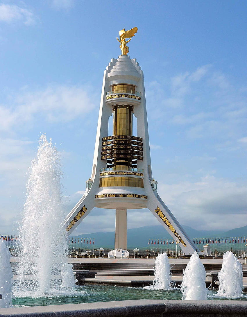 Uch Ayak dom Tower City Туркменистан и HD тапет за телефон